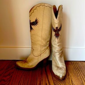 Vintage Eagle Cowboy Boots